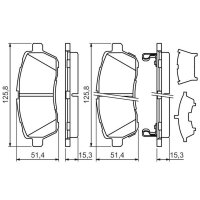 BOSCH 0 986 494 321 Bremsbelagsatz, Scheibenbremse