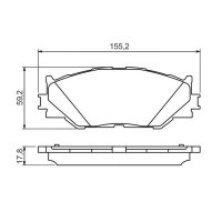 BOSCH 0 986 494 316 Bremsbelagsatz, Scheibenbremse