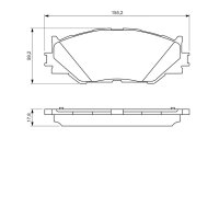 BOSCH 0 986 494 316 Bremsbelagsatz, Scheibenbremse