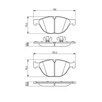 BOSCH 0 986 494 307 Bremsbelagsatz, Scheibenbremse