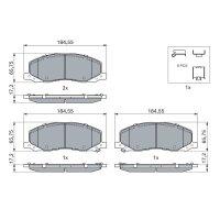 BOSCH 0 986 494 298 Bremsbelagsatz, Scheibenbremse