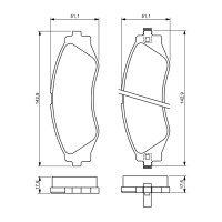 BOSCH 0 986 494 173 Bremsbelagsatz, Scheibenbremse