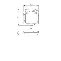 BOSCH 0 986 494 231 Bremsbelagsatz, Scheibenbremse