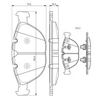 BOSCH 0 986 494 217 Bremsbelagsatz, Scheibenbremse
