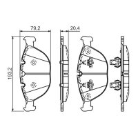 BOSCH 0 986 494 217 Bremsbelagsatz, Scheibenbremse