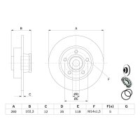 BOSCH 0 986 479 271 Bremsscheibe