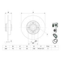 BOSCH 0 986 479 387 Bremsscheibe