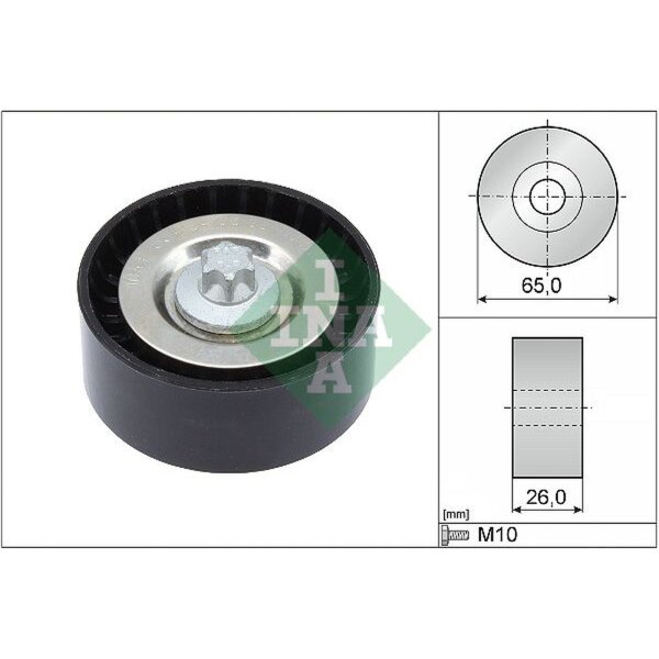Schaeffler INA 532 0570 10 Umlenk-/Führungsrolle, Keilrippenriemen