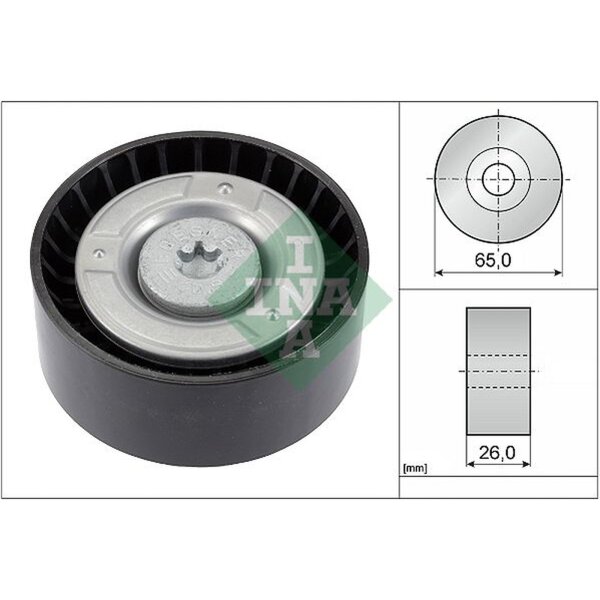 Schaeffler INA 532 0608 10 Umlenk-/Führungsrolle, Keilrippenriemen