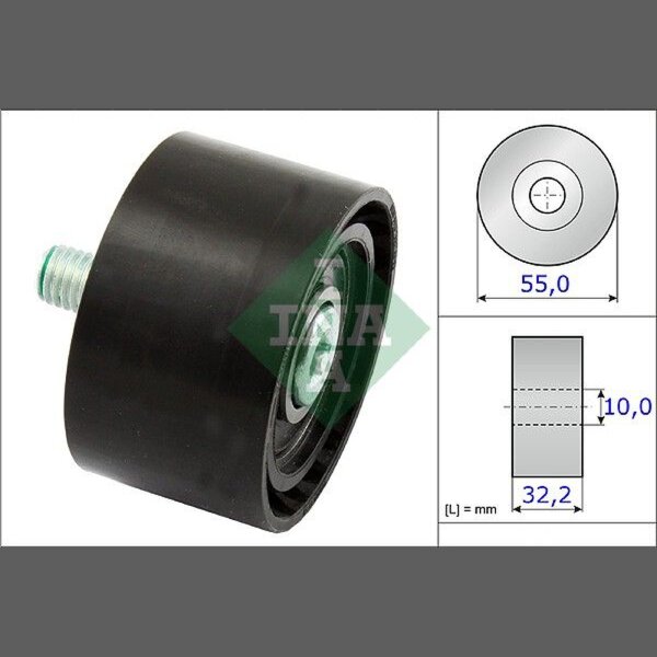 Schaeffler INA 532 0659 10 Umlenk-/Führungsrolle, Keilrippenriemen