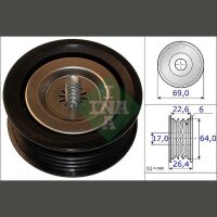 Schaeffler INA 532 0671 10 Umlenk-/Führungsrolle,...