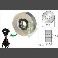 Schaeffler INA 532 0676 10 Umlenk-/Führungsrolle,...