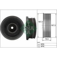 Schaeffler INA 544 0082 10 Riemenscheibe, Kurbelwelle