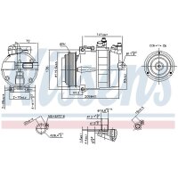 NISSENS 89022 Kompressor, Klimaanlage