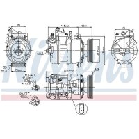NISSENS 89023 Kompressor, Klimaanlage