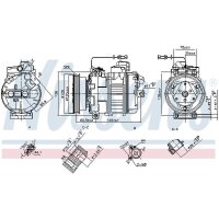 NISSENS 89027 Kompressor, Klimaanlage