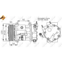 NRF 32240 Kompressor, Klimaanlage