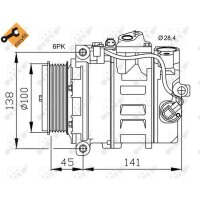 NRF 32256 Kompressor, Klimaanlage
