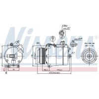 NISSENS 89034 Kompressor, Klimaanlage