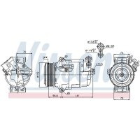 NISSENS 89041 Kompressor, Klimaanlage