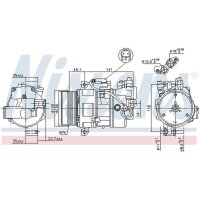 NISSENS 89043 Kompressor, Klimaanlage