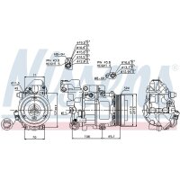 NISSENS 89051 Kompressor, Klimaanlage