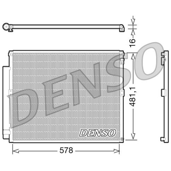 DENSO DCN50017 Kondensator, Klimaanlage