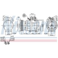 NISSENS 89153 Kompressor, Klimaanlage
