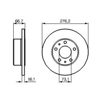 BOSCH 0 986 479 161 Bremsscheibe