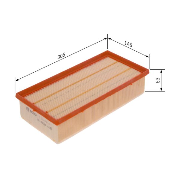 BOSCH F 026 400 121 Luftfilter