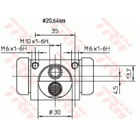 TRW BWF318 Radbremszylinder