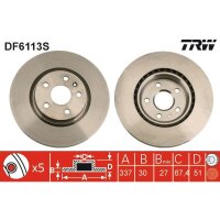 TRW DF6113S Bremsscheibe