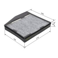 BOSCH 1 987 432 365 Filter, Innenraumluft