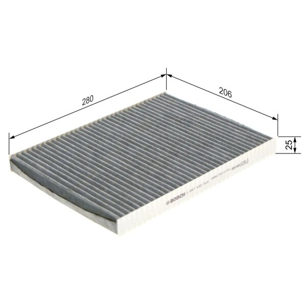 BOSCH 1 987 432 312 Filter, Innenraumluft