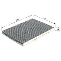 BOSCH 1 987 432 312 Filter, Innenraumluft