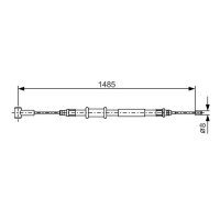 BOSCH 1 987 482 214 Seilzug, Feststellbremse