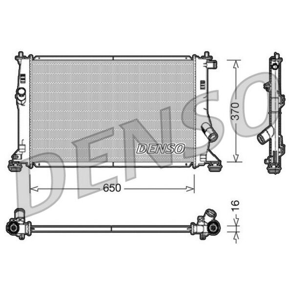 DENSO DRM10076 Kühler, Motorkühlung