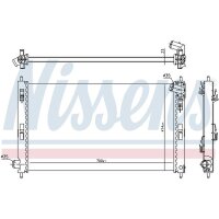 NISSENS 628952 Kühler, Motorkühlung