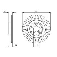 BOSCH 0 986 479 754 Bremsscheibe