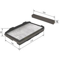 BOSCH 1 987 432 401 Filter, Innenraumluft