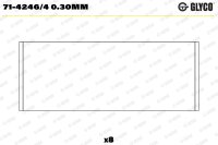 GLYCO 71-4246/4 0.30mm Pleuellagerschale