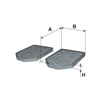 FILTRON K 1069A-2x Filter, Innenraumluft