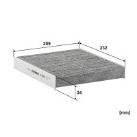 FILTRON K 1150A Filter, Innenraumluft