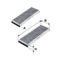 FILTRON K 1162A-2x Filter, Innenraumluft