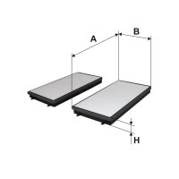 FILTRON K 1165-2x Filter, Innenraumluft