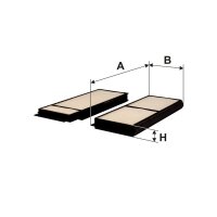 FILTRON K 1212-2x Filter, Innenraumluft