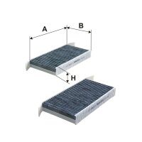 FILTRON K 1235A-2x Filter, Innenraumluft