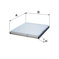 Innenraum-/Pollenfilter FILTRON K 1299 216x185x20mm - 1...