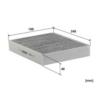 Innenraumfilter FILTRON K 1331A Aktivkohlefilter - 1 Stück