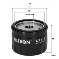 FILTRON OP 518 Ölfilter
